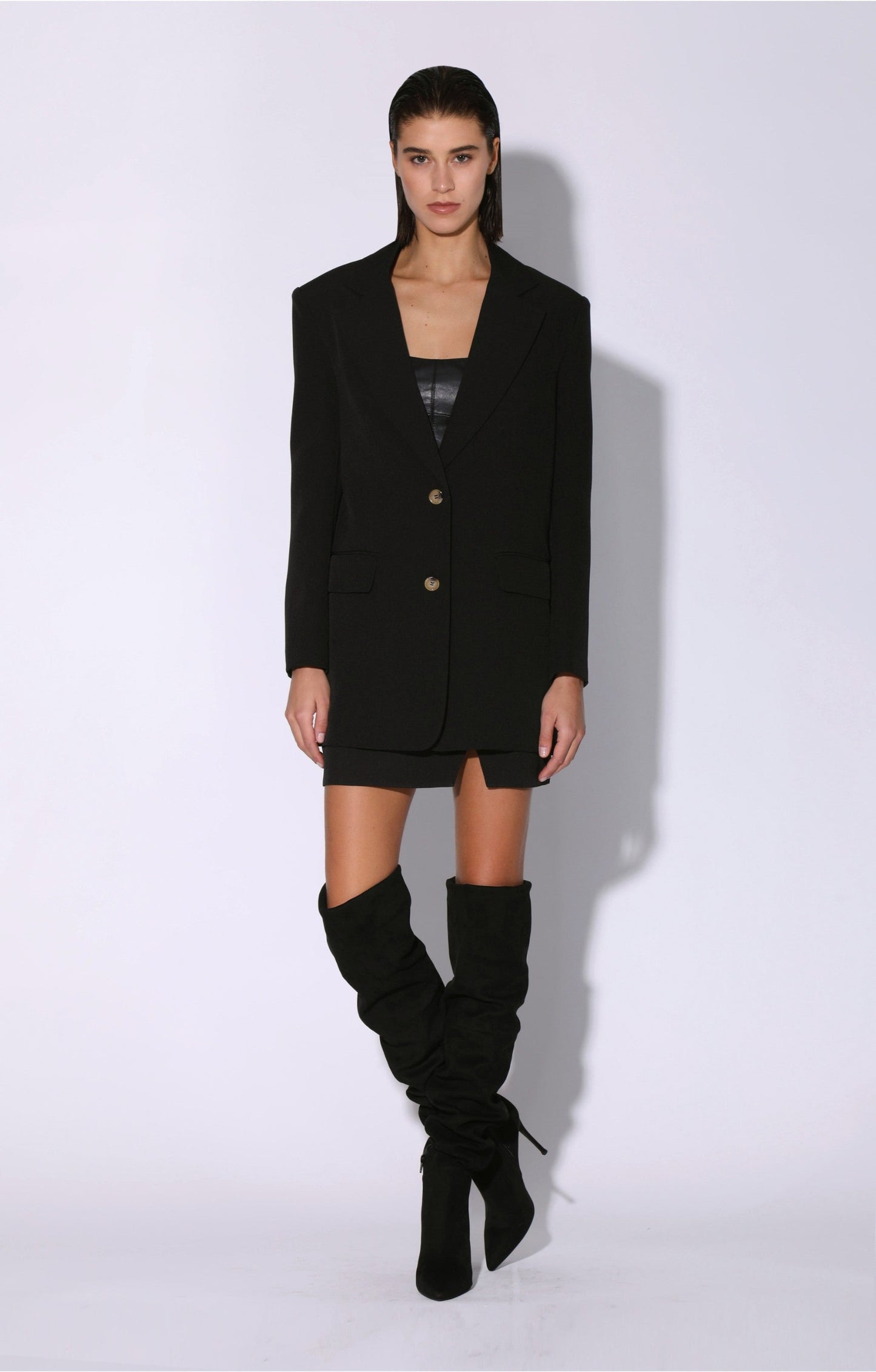 Kira Blazer, Black - Suiting by Walter Baker